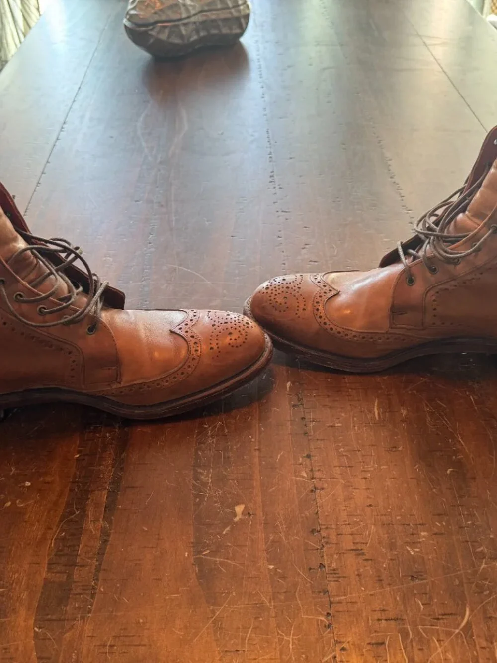 Allen Edmonds Dalton Wingtip Boots Size 10 D